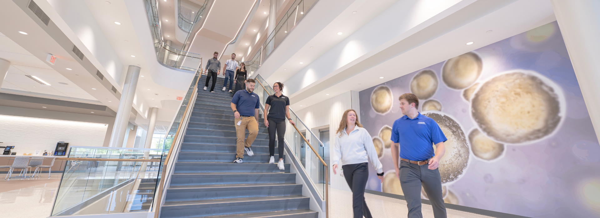 students enjoy conversation at brooks college of health professions