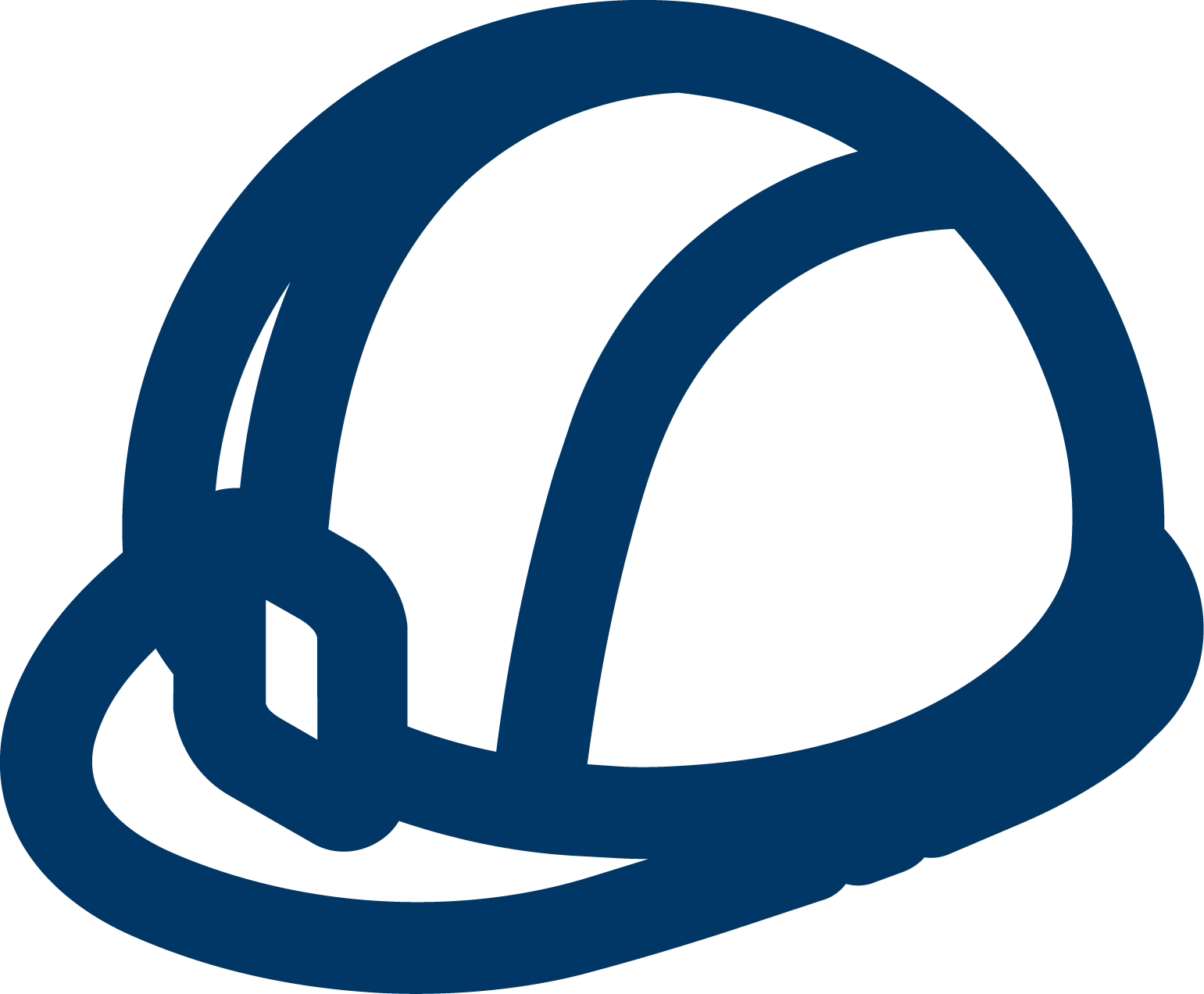 blue hard hat icon