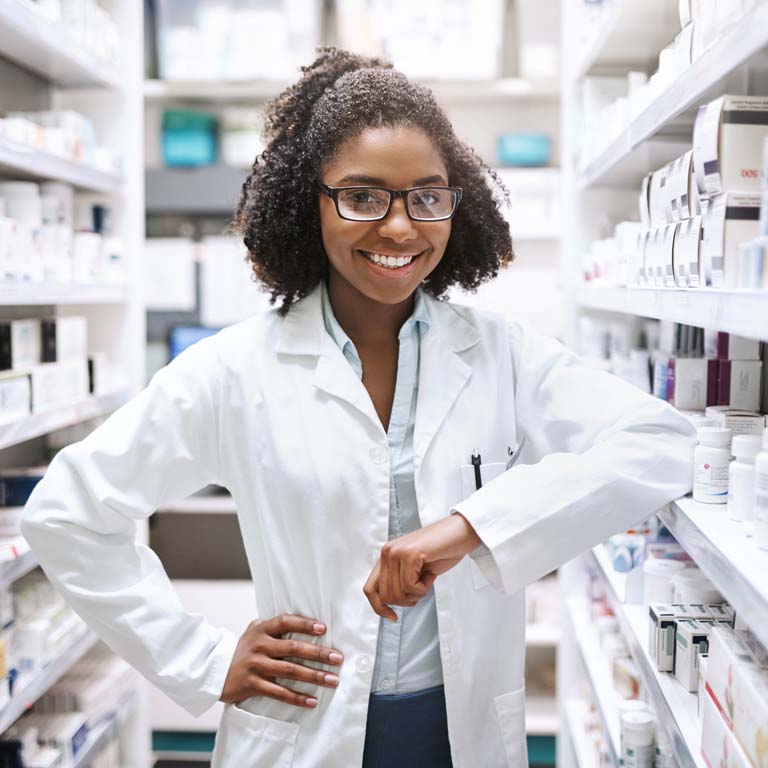 Young pharmacist