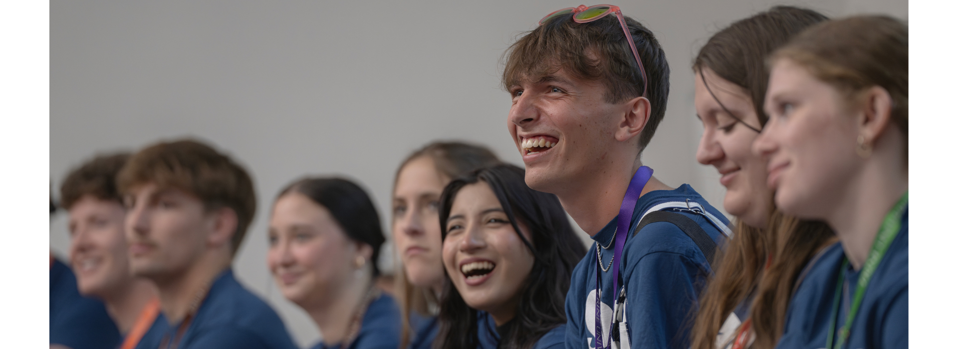 Students visiting campus