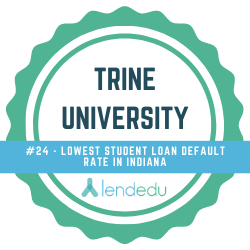 Low default on student loans in Indiana