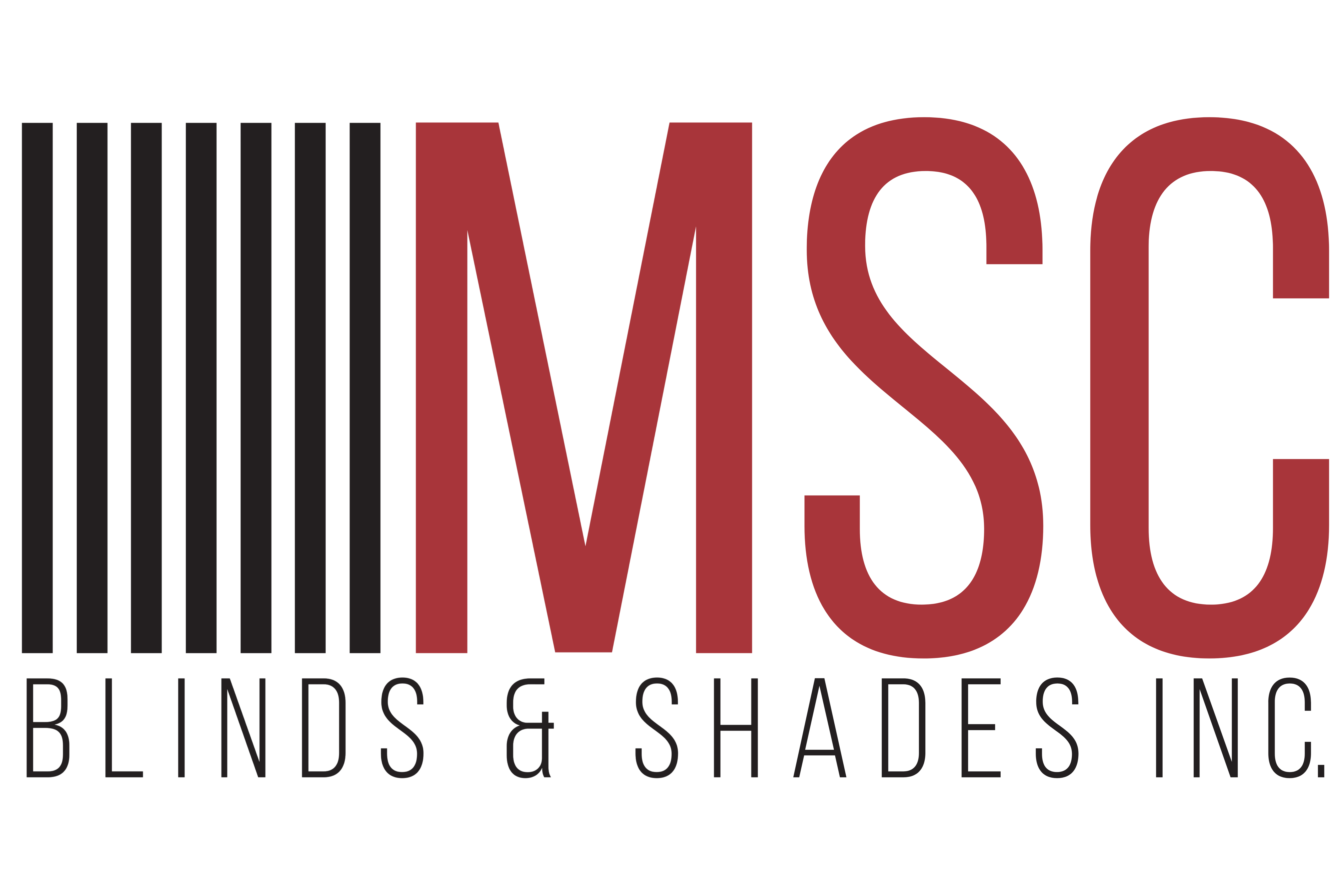 msg blinds and shades, inc logo
