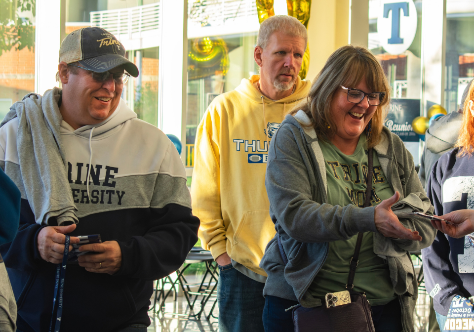 alumni receive schedules for the day