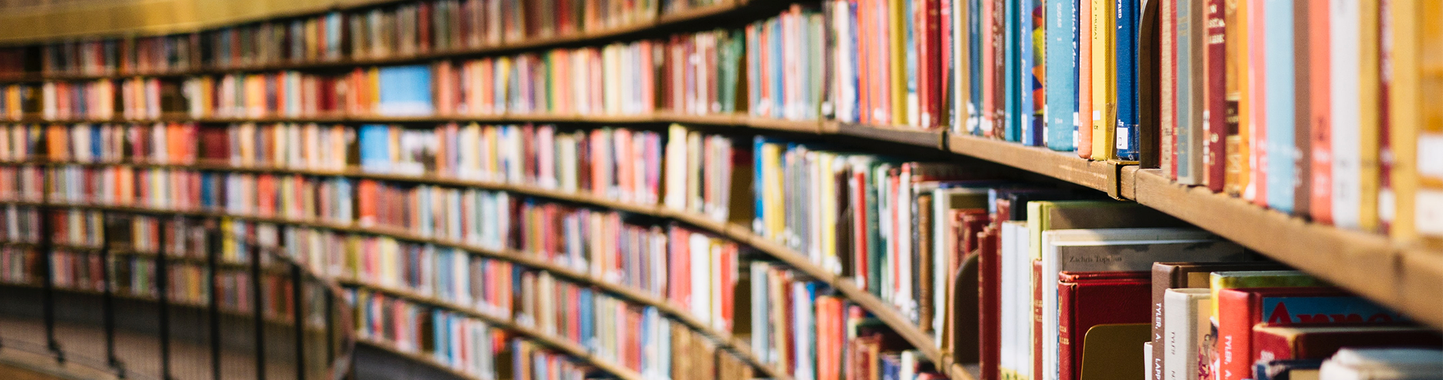 Library with many books