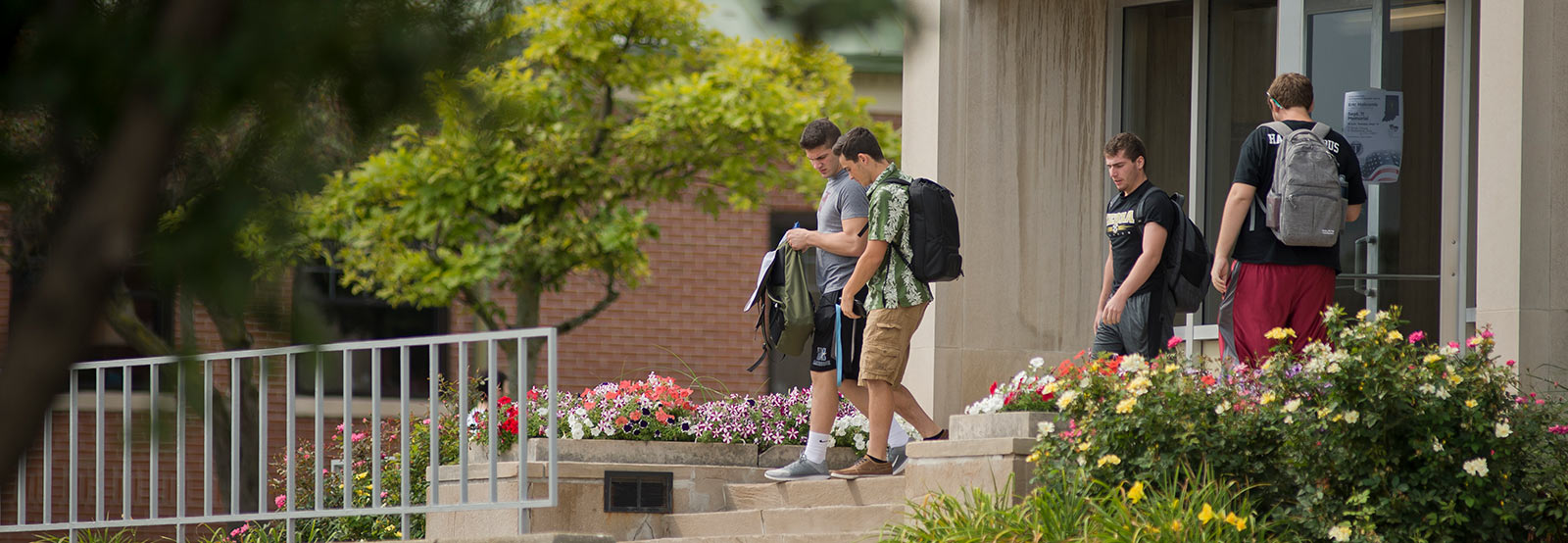 Students outside Best Hall