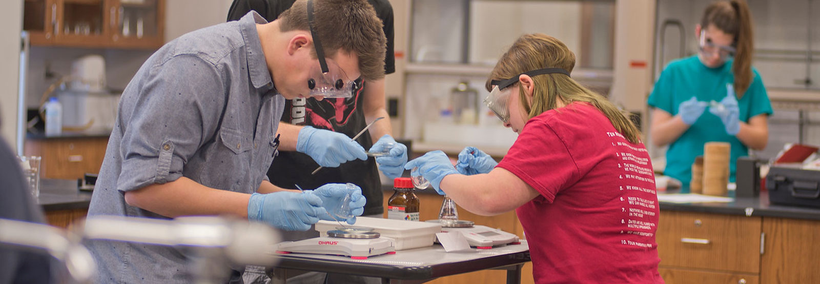 Students in lab