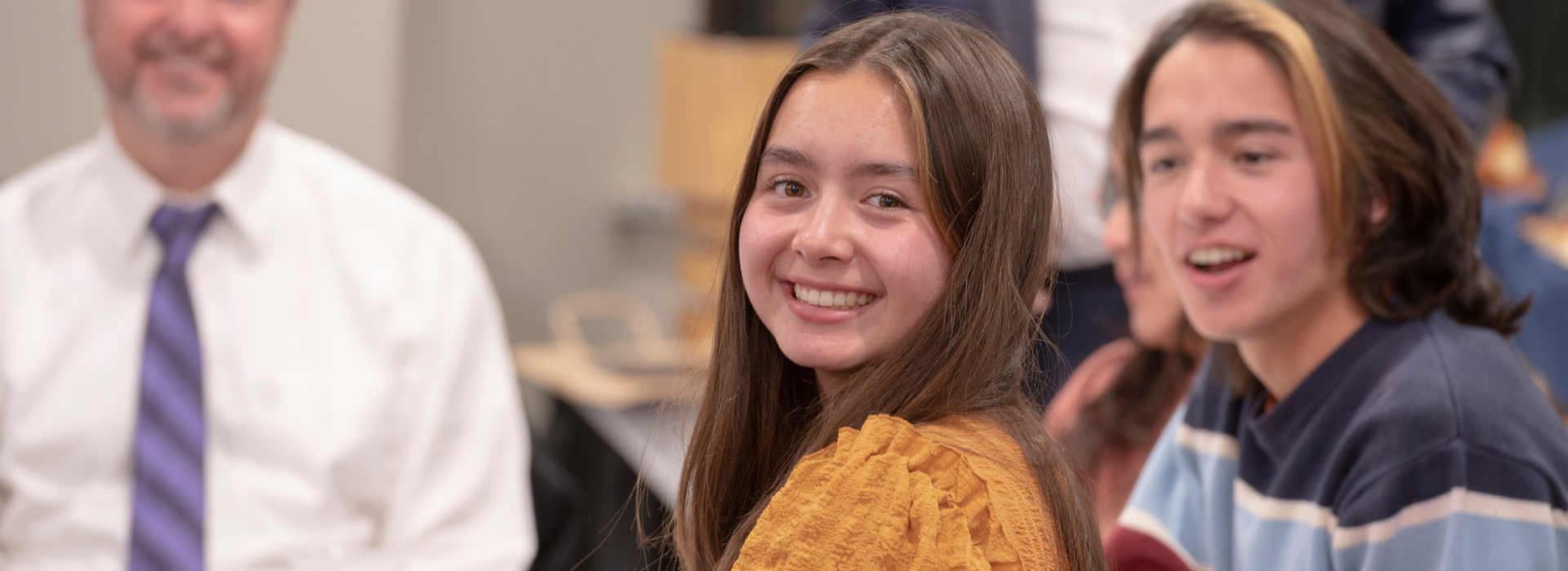 student smiling