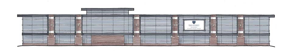 Rendering of new student design center