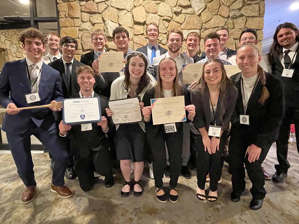 Students with certificates
