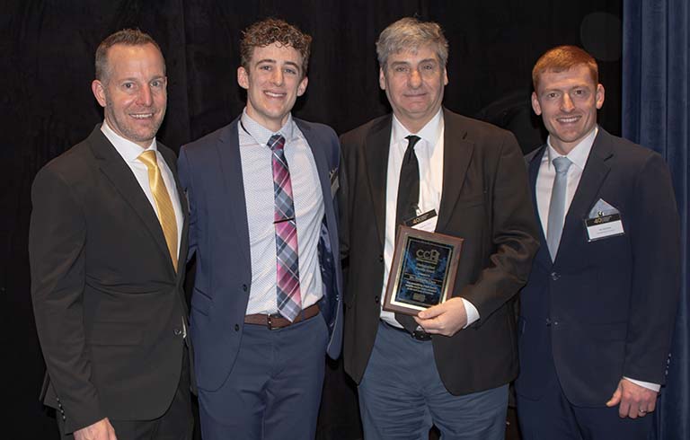 Travis Wilhelm, Ian Fruchey, Dr. Stephen Carr and Ike Sheehan