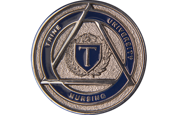 Trine University nursing pin