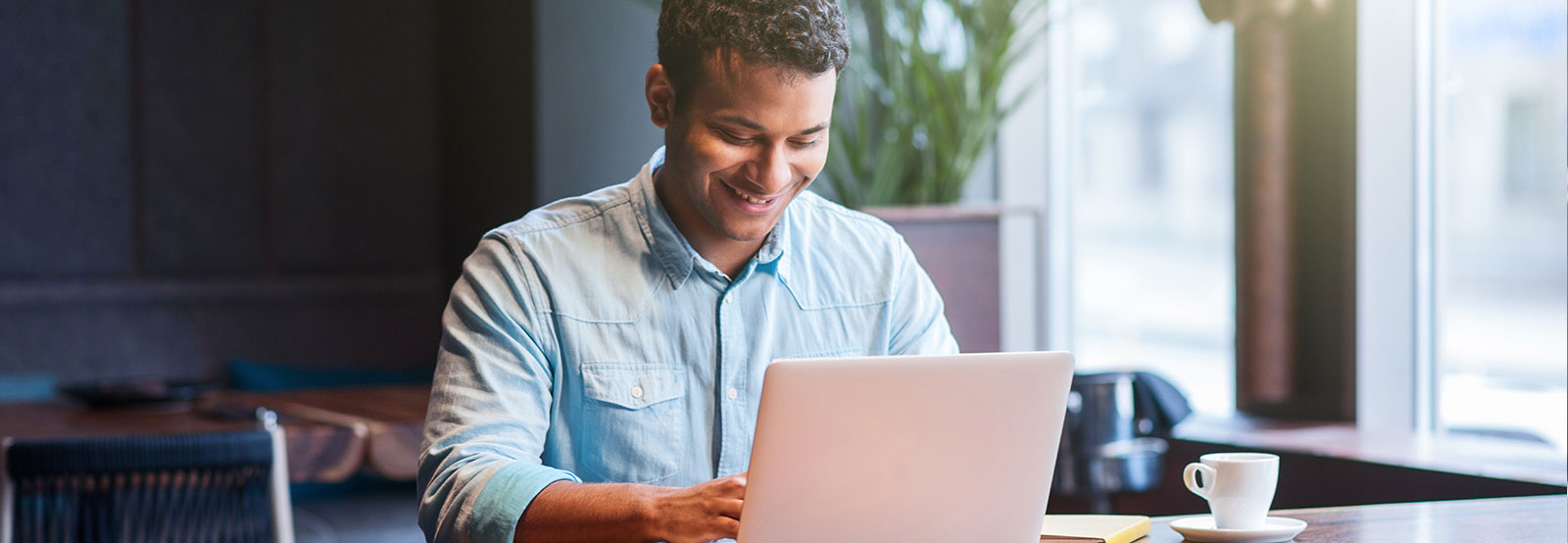 Man working on computer