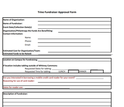 fundraiser approval