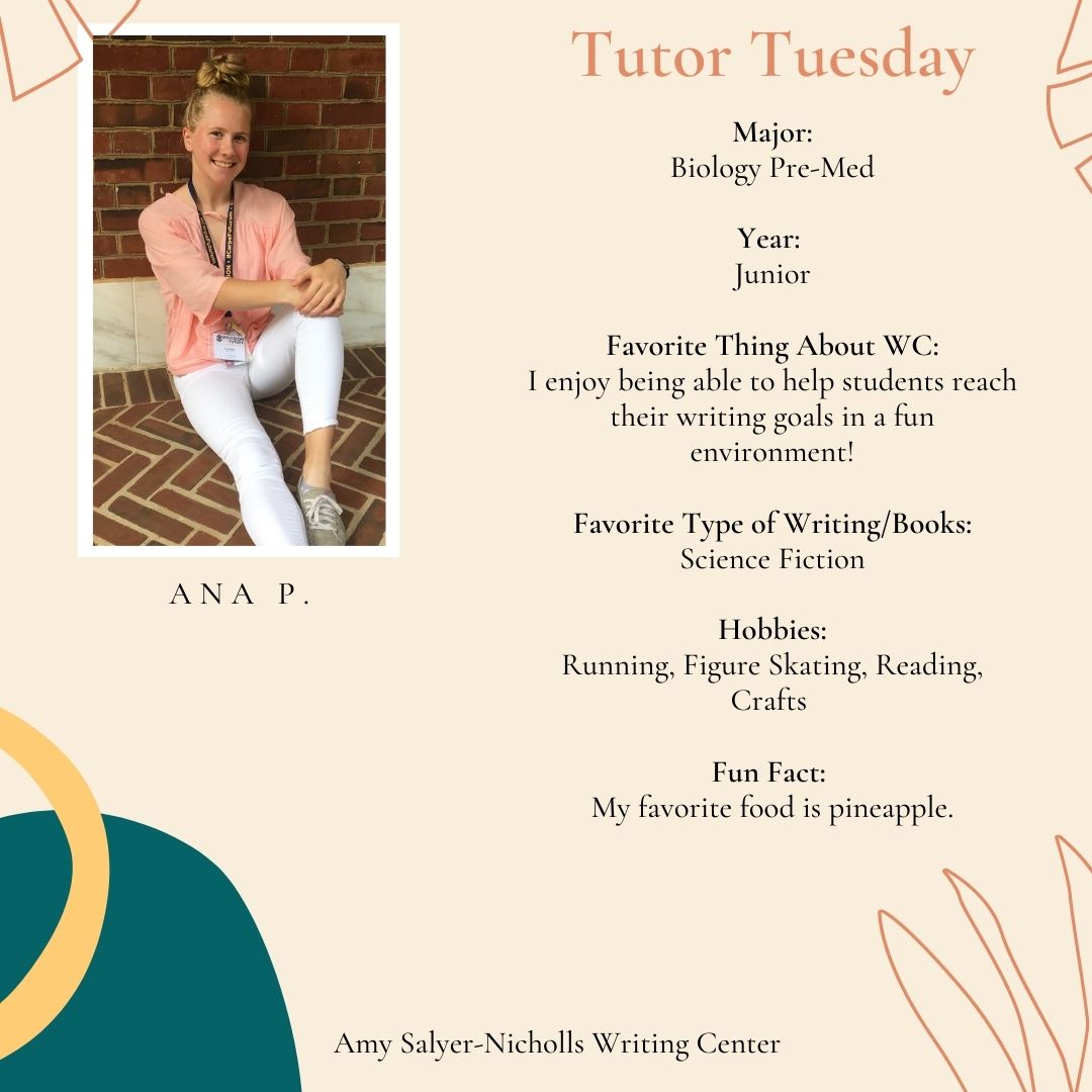 Ana Tutor Tuesday